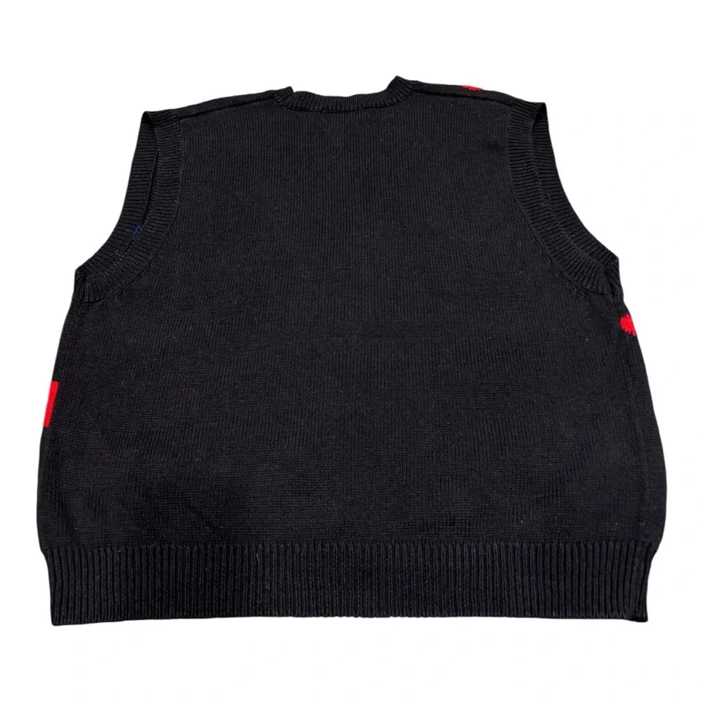 Vintage Alfred Dunner Christmas Knit Scottish Terrier Sweater Vest SZ XL